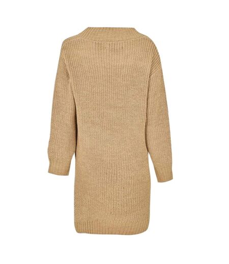 Robe Pull Adeline Femme Beige Gris Threadbare