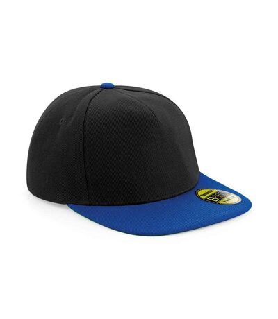 Casquette ajustable original noir / bleu roi vif Beechfield