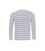 T-shirt long john homme blanc / bleu marine Premier-2