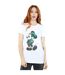 Disney Femme/Les femmes Mickey Mouse St Patrick Costume Coton Boyfriend T-Shirt (Blanc) - UTBI37456-2