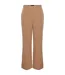 Pantalon Motif/style Fines Rayures Femme Marron Clair Pieces-2
