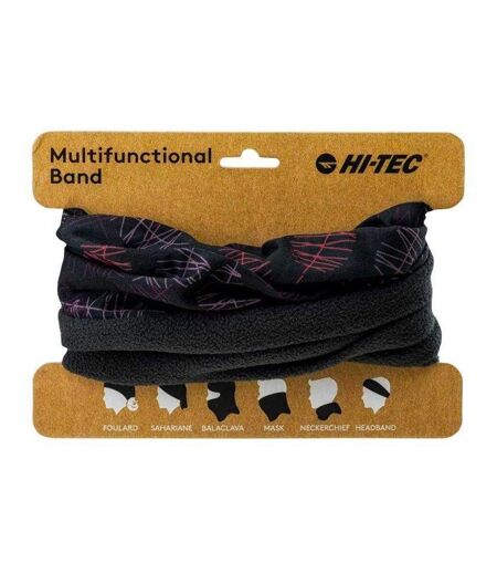 Cache-cou Motif/style Feuille Rine Taille Unique Noir Rouge Hi-Tec