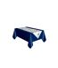 Unique Party Plastic Snowflake Christmas Party Table Cover (White/Blue) (One Size) - UTSG25288