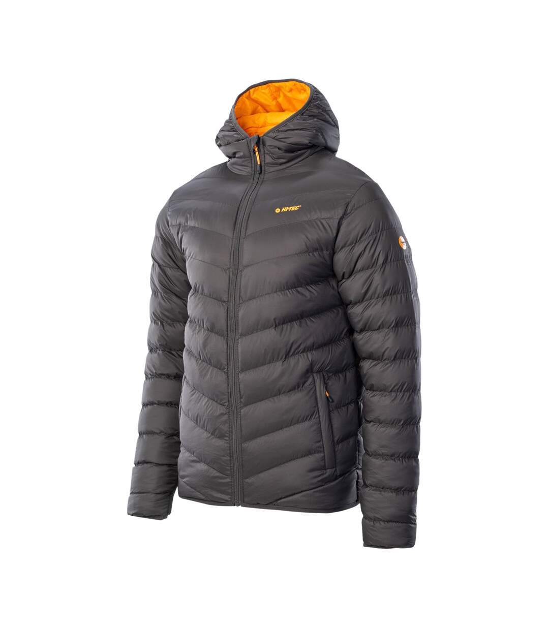 Doudoune Matelassée Salrin Homme Encre Noire Jaune Orangé Hi-Tec-3
