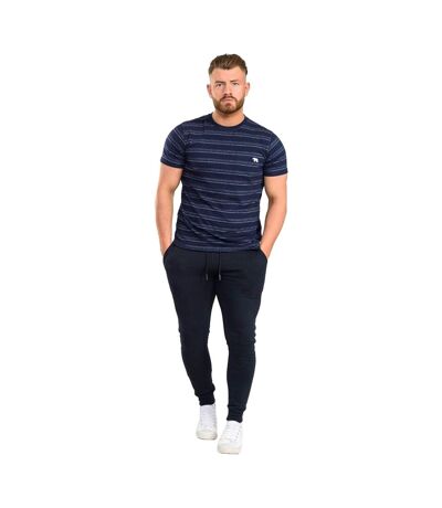 Mens brandon d555 cuffed jogging bottoms navy Duke