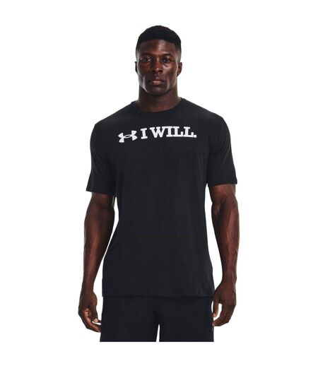 Mens I Will T-shirt Black Under Armour
