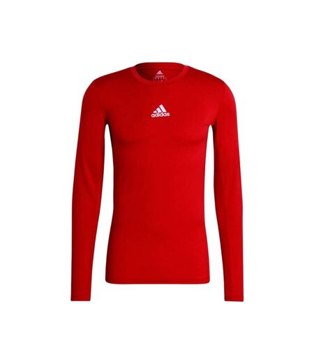 T-shirt Manches Longues Homme Rouge Adidas
