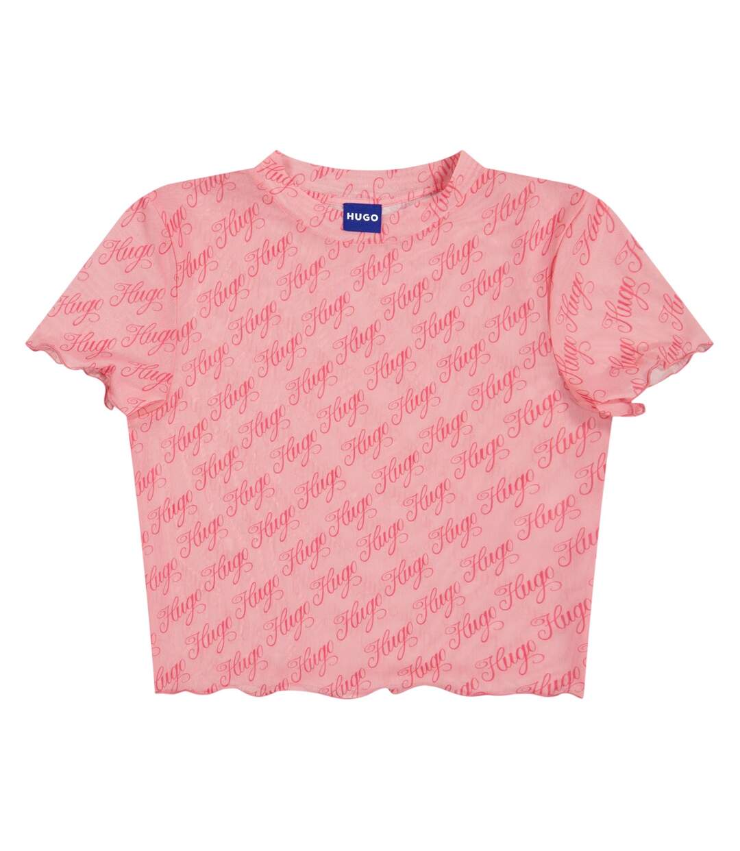 Haut Motif/style Imprimé Lettrage Femme Rose Hugo-1