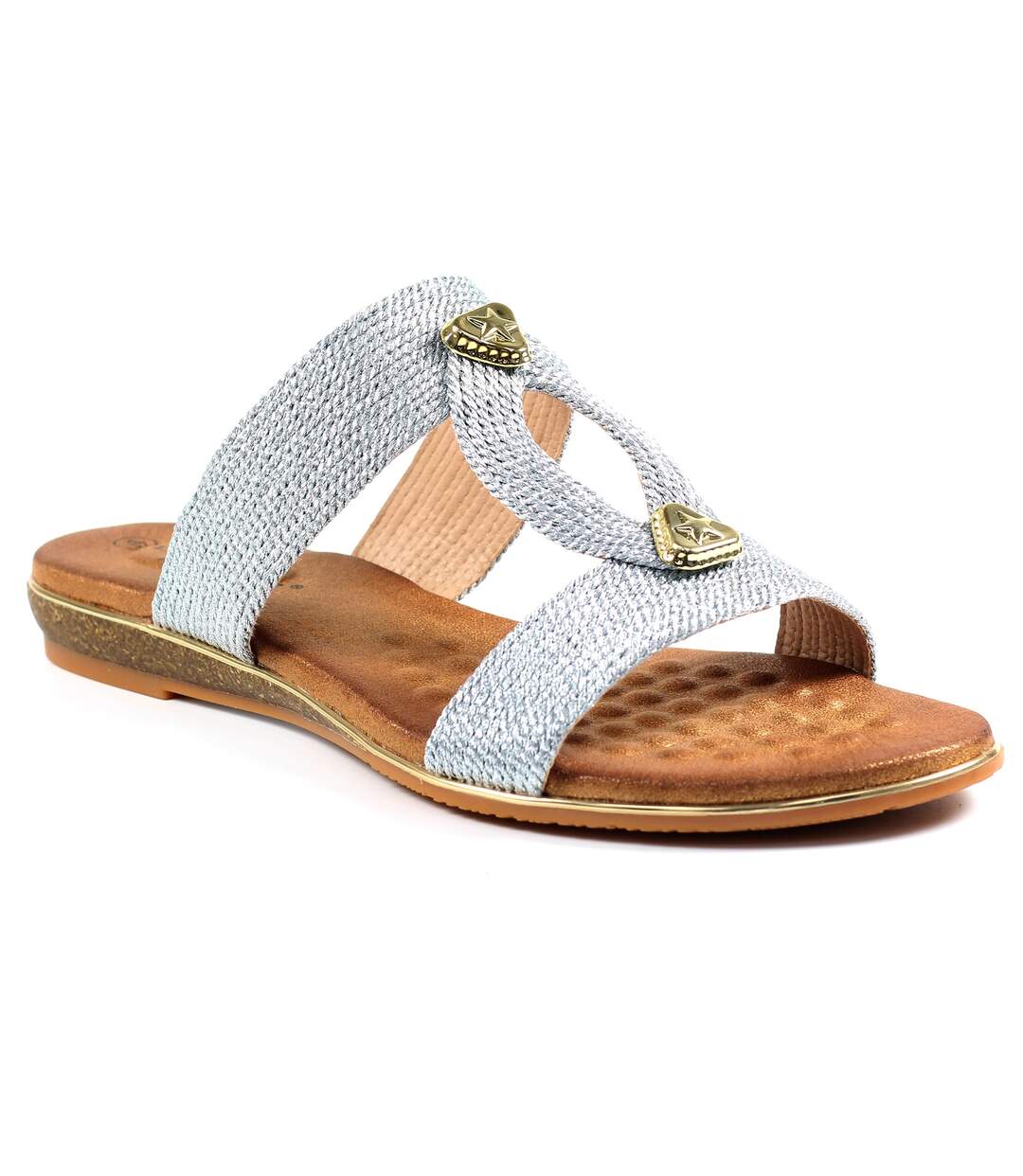 Sandales Calow Femme Argenté Lunar-1
