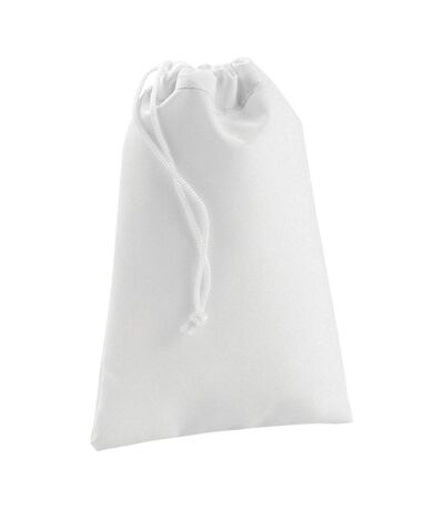 Bagbase - Sac à cordon (Blanc) (14 cm x 10 cm) - UTPC6077
