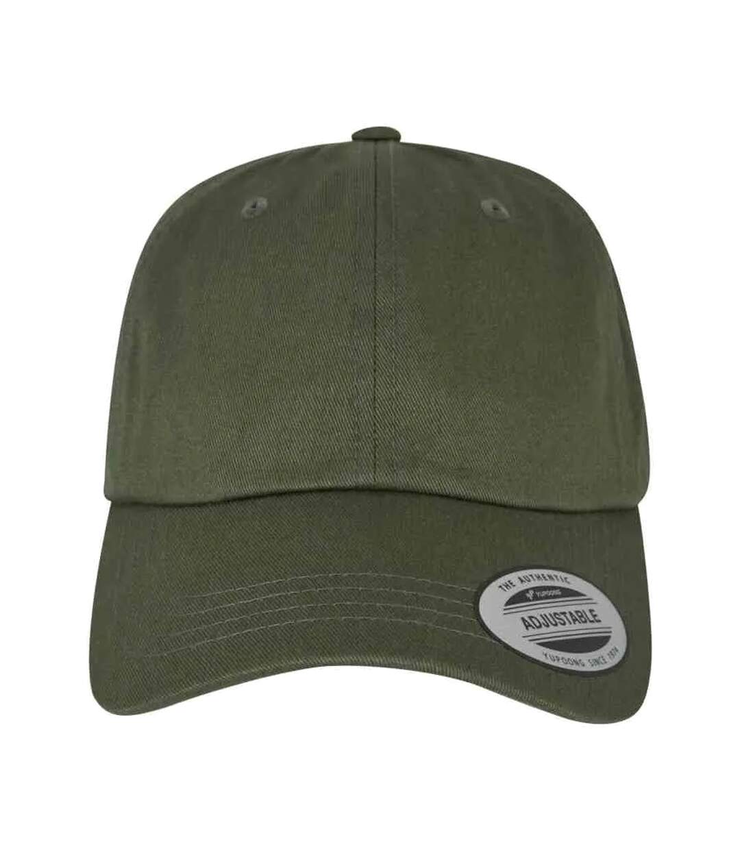 Casquette De Baseball Classic Adulte Vert Kaki Foncé Flexfit-1