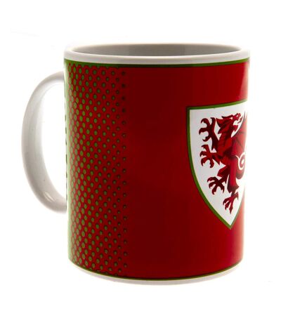 FA Wales Cymru Crest Ceramic Mug (Red/Green/White) (One Size) - UTTA11504