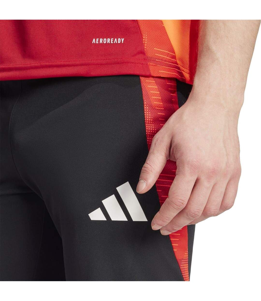 Short De Foot Tiro Homme Noir Orange Adidas-3