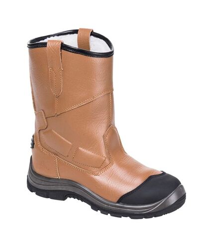 Portwest Mens Steelite Pro Leather Rigger Boots (Tan) - UTPW235