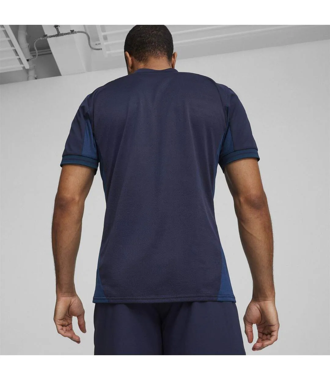 Mens Teamfinal Jersey T-shirt Navy White Blue Puma-4