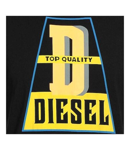 Unisex Adult Top Quality Logo T-shirt Black Diesel