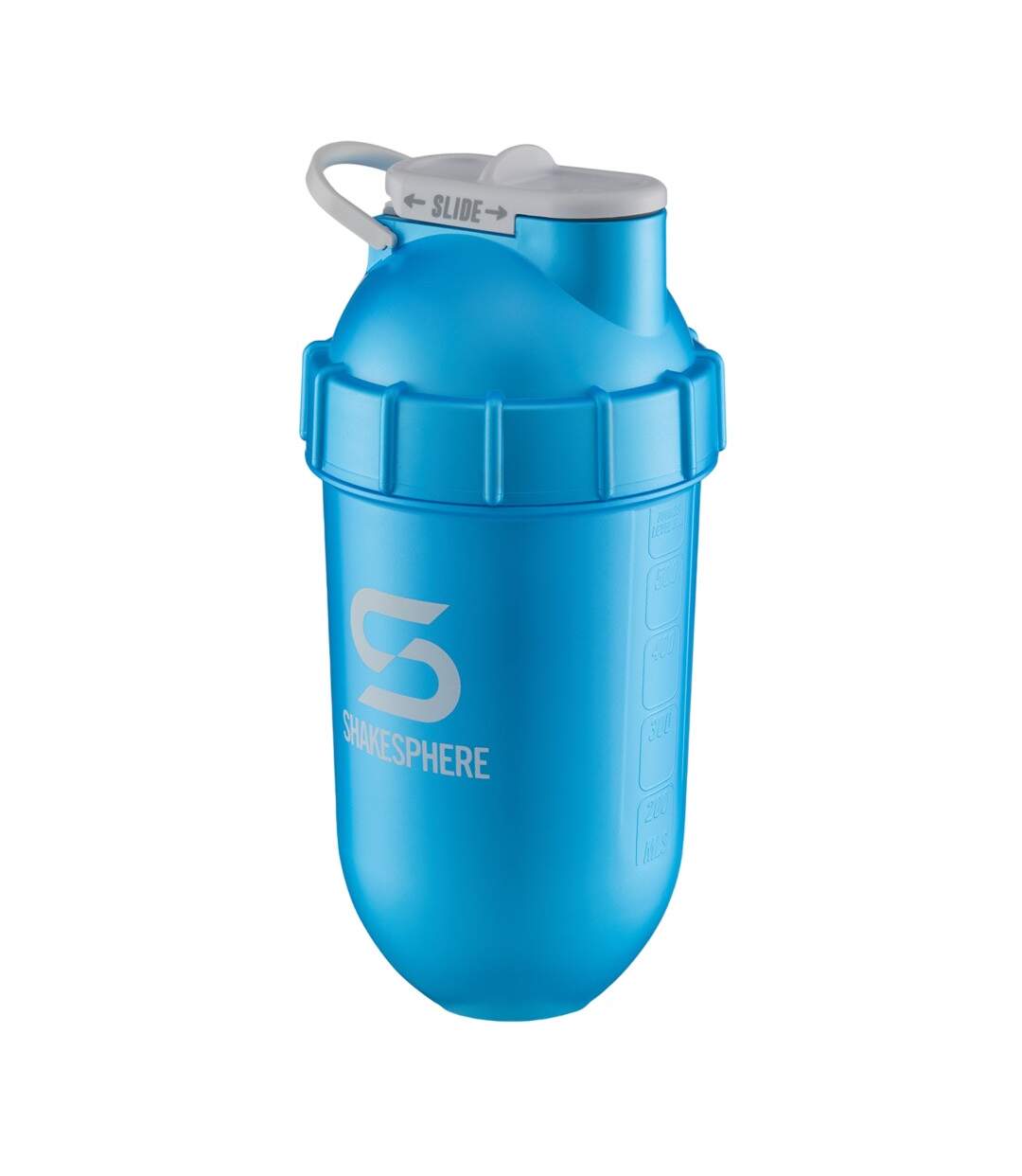 Shaker pour protéine 700 ml cyan métallique ShakeSphere-2