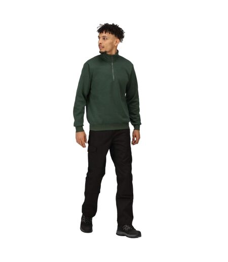 Mens Quarter Zip Sweatshirt Dark Green Regatta Professional