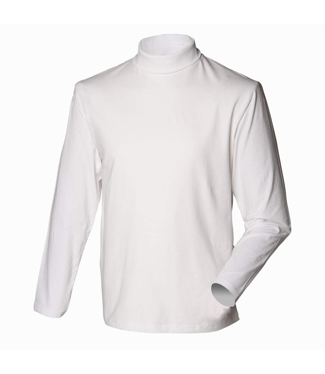 Sweatshirt à col roulé homme blanc Henbury-1