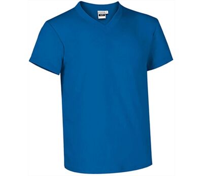 T-shirt manches courtes - Col V - Homme - réf SUN - bleu roi