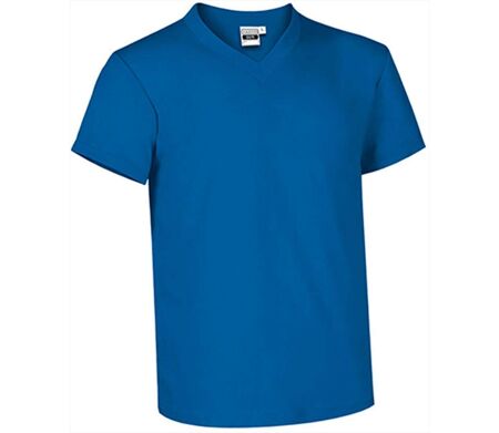 T-shirt manches courtes - Col V - Homme - réf SUN - bleu roi