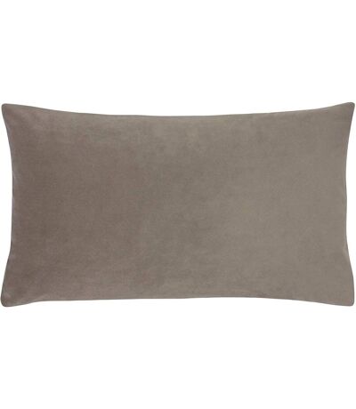 Sunningdale velvet rectangular cushion cover 30cm x 50cm mink Evans Lichfield