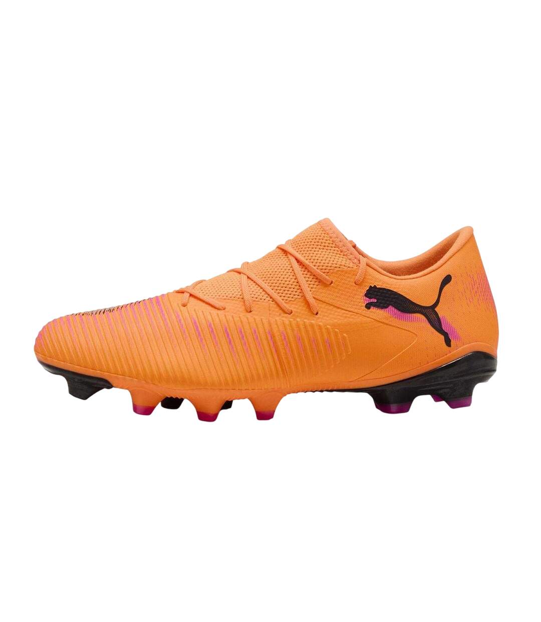 Mens Future 8 Match Firm Ground Football Boots Orange Black Puma-2