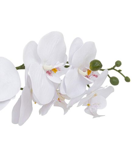 Orchidée Artificielle en Pot Clera 52cm Blanc