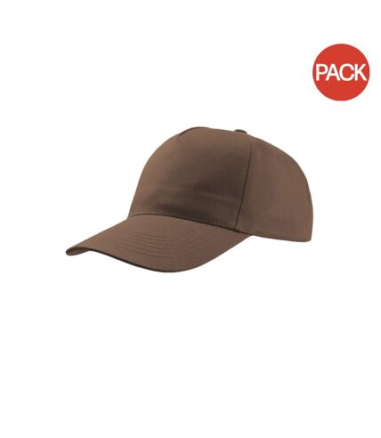 Lot de 2  casquettes start adulte marron Atlantis