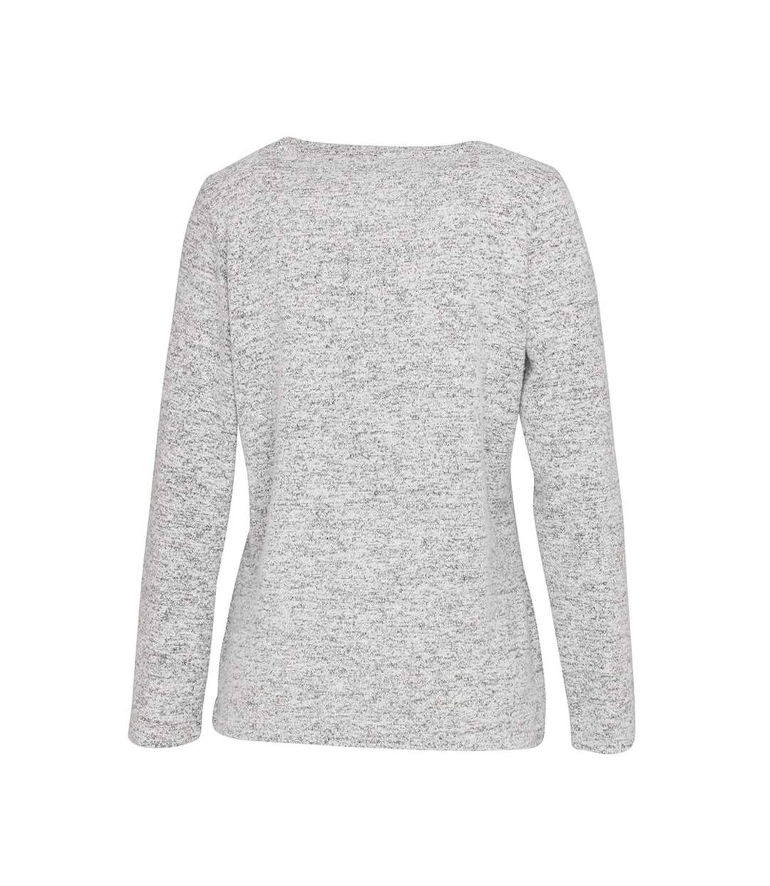 T-shirt Femme Gris Clair Chiné Stedman-1