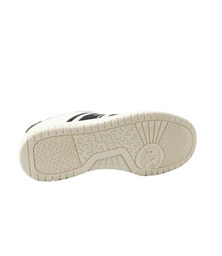 Baskets Motif/style Logo Femme Blanc Noir Armani Exchange