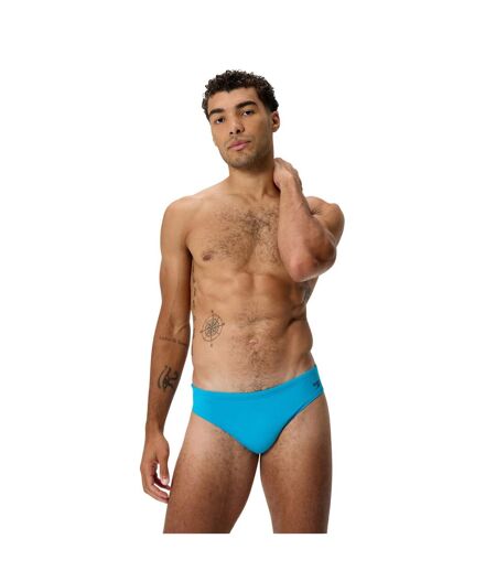 Mens Big Logo Endurance+ Swim Briefs Turquoise Speedo