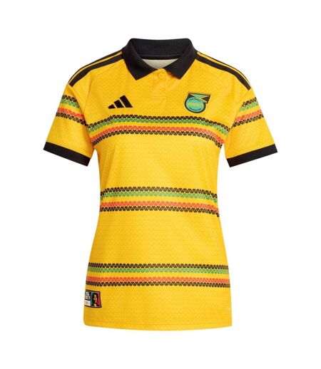 Womens/ladies Bob Marley 2026 Jamaica Home Shirt Gold Green Adidas