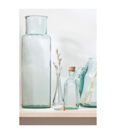 Vase Cylindrique Déco Recyclé 44cm Transparent