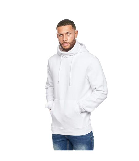 Mens Venmark Snood Collar Hoodie White Juice