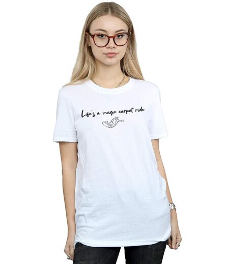 Disney - T-shirt ALADDIN LIFE'S A MAGIC CARPET RIDE - Femme (Blanc) - UTBI17338