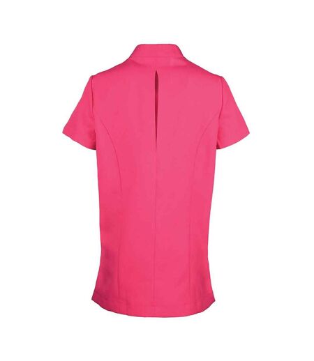 Womens/ladies Orchid Short-sleeved Tunic Hot Pink Premier