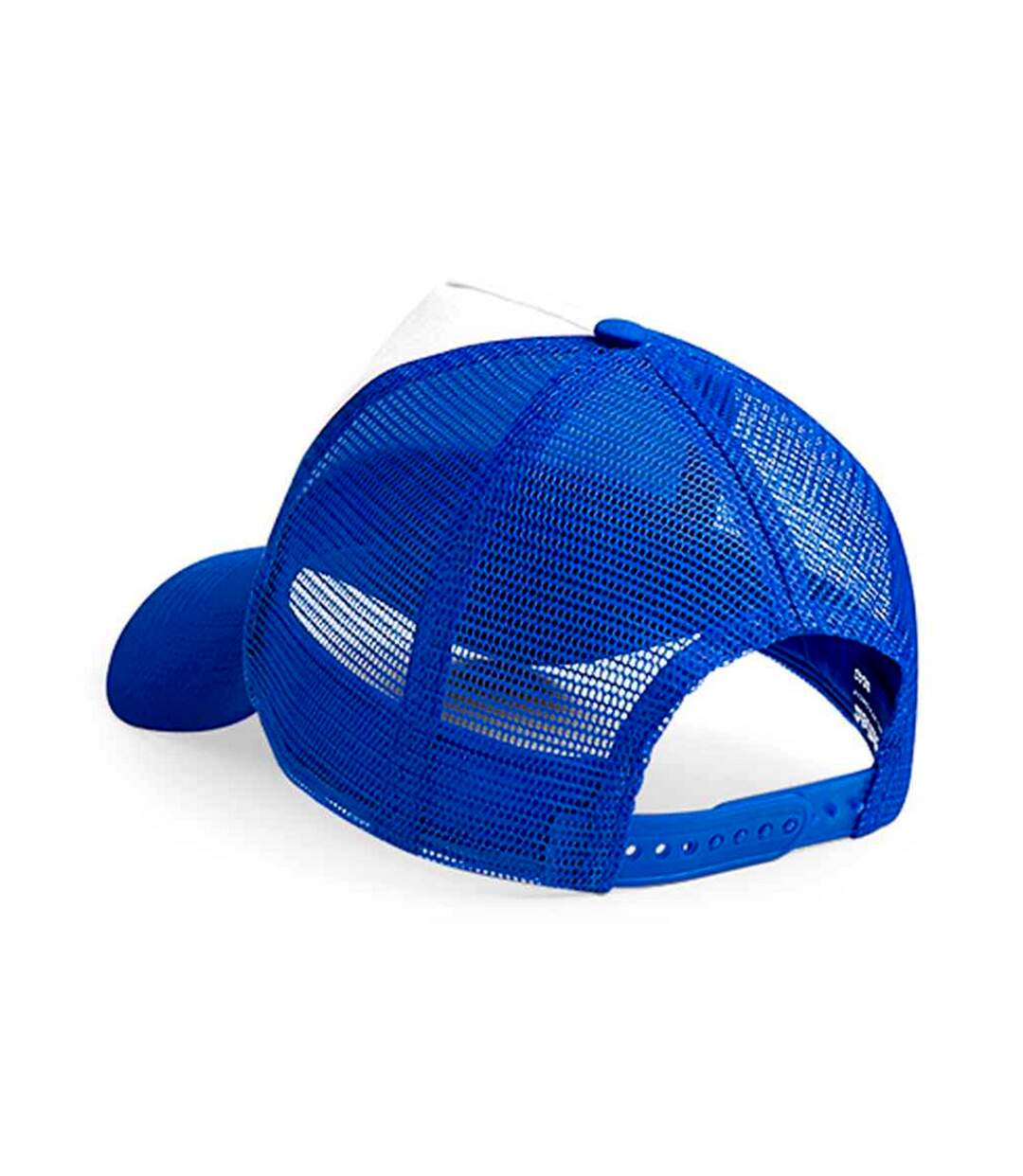 Casquette trucker adulte bleu roi vif / blanc Beechfield-2