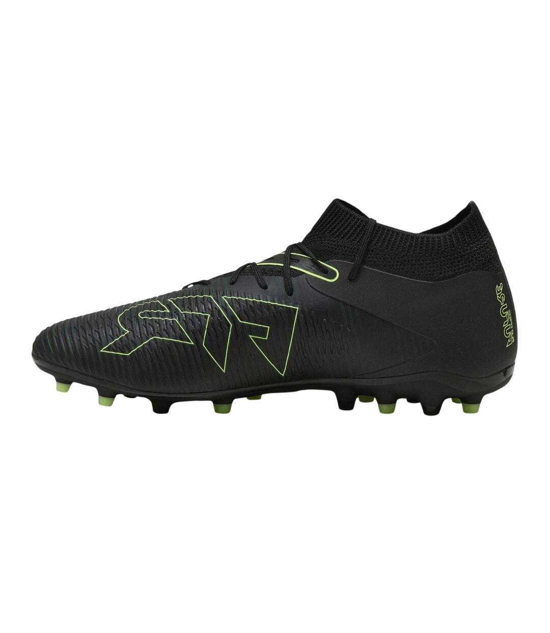 Mens Future 8 Match Flat Firm Ground Football Boots  Black Puma-2
