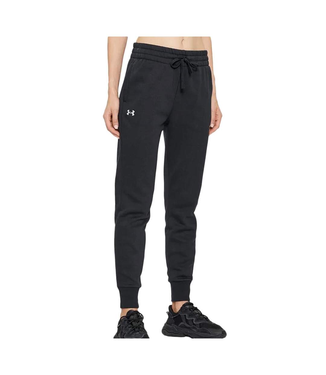 Jogging noir femme under armour rival 1379438 - l-1