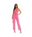Combinaison Motif/style Découpé Femme Rose Missy Empire-1