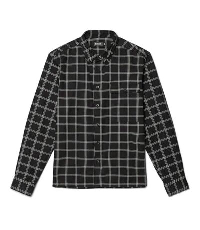Burton Mens Checked Relaxed Fit Shirt (Black)