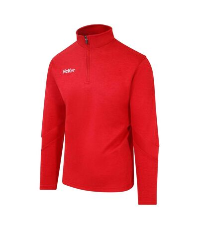 McKeever Mens Core 22 Quarter Zip Sweatshirt (Red) - UTRD3223