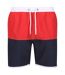 Regatta Mens Benicio Swim Shorts (Roccoco Red/Navy)