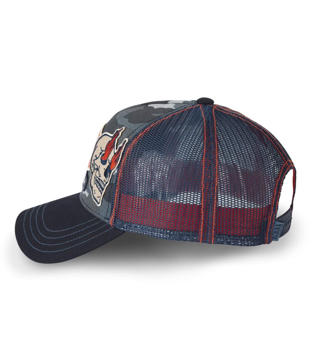 Casquettes homme trucker avec filet et patchs Von Dutch Vondutch-4