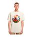 T-shirt Footballs Coming Home Europe Tour Homme Sable Mister Tee-1
