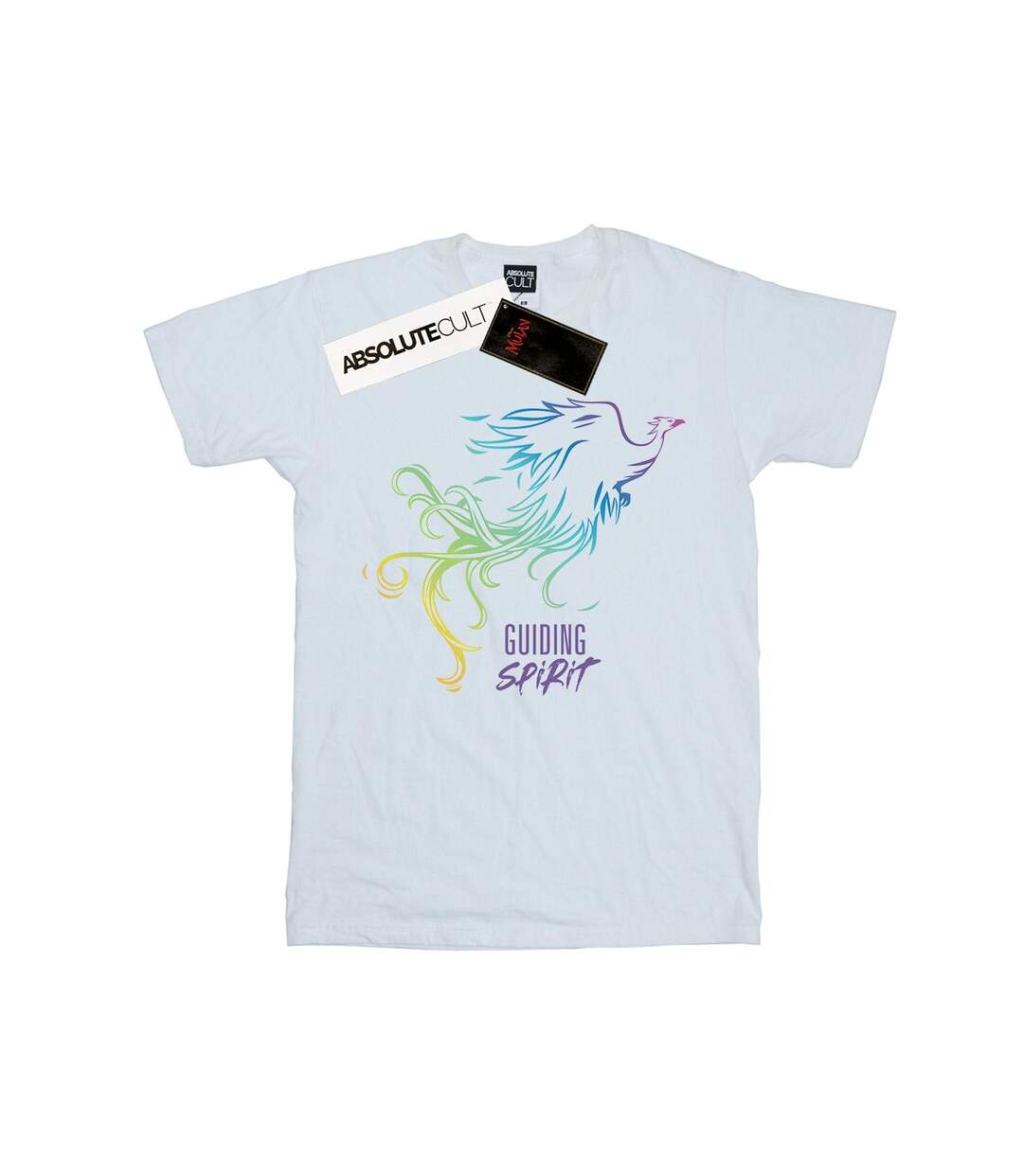 Disney Womens/Ladies Mulan Movie Phoenix Guiding Spirit Cotton Boyfriend T-Shirt (Blanc) - UTBI35545-1