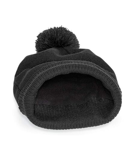 Unisex adult snowstar beanie charcoal Beechfield
