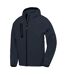Mens Printed Recycled 3 Layer Casual Soft Shell Jacket Navy Result Recycled-1
