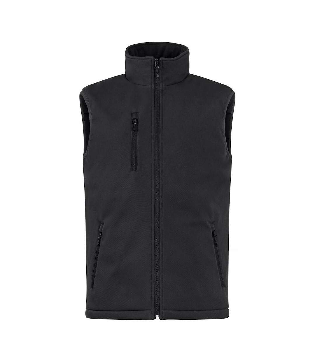 Mens Softshell Padded Gilet Black Clique-1